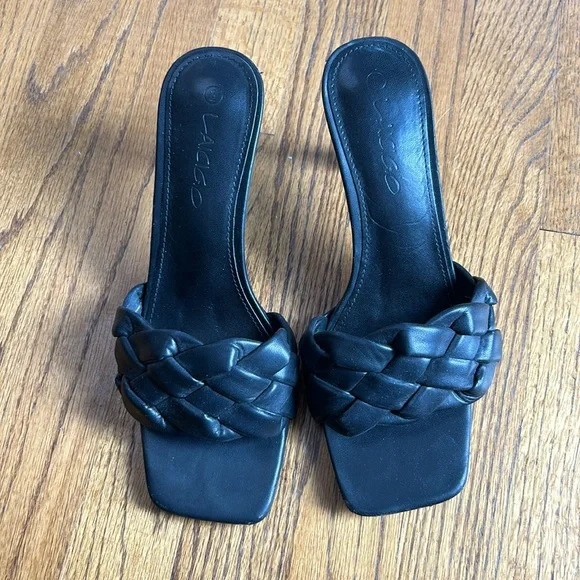 Braided Open Toe Heeled Sandals- size 9 - Picture 2 of 3